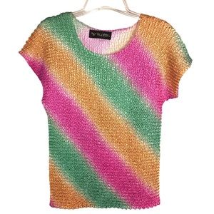 Vintage Valentina Multicolor Pretty Top 🌸